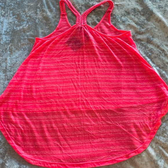 NWT Lily White Razorback Hot Pink Tank Top with Braided Straps. - Picture 2 of 3